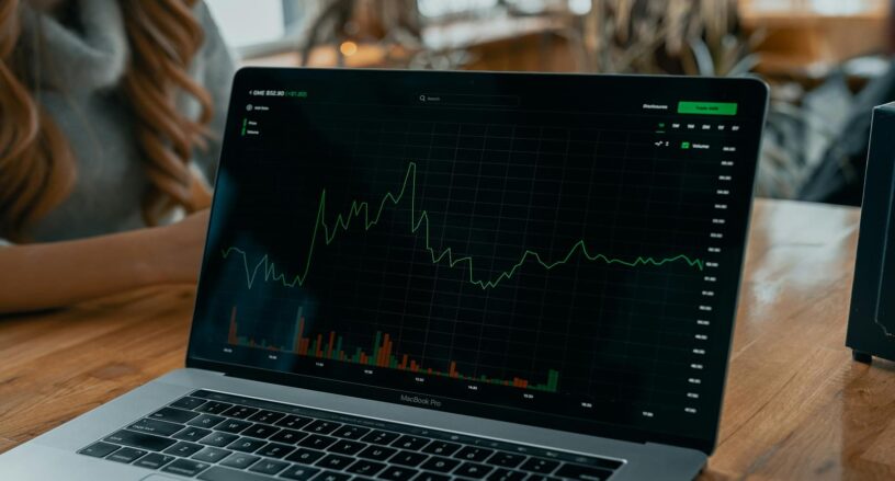 A laptop open to an eCommerce analytics report