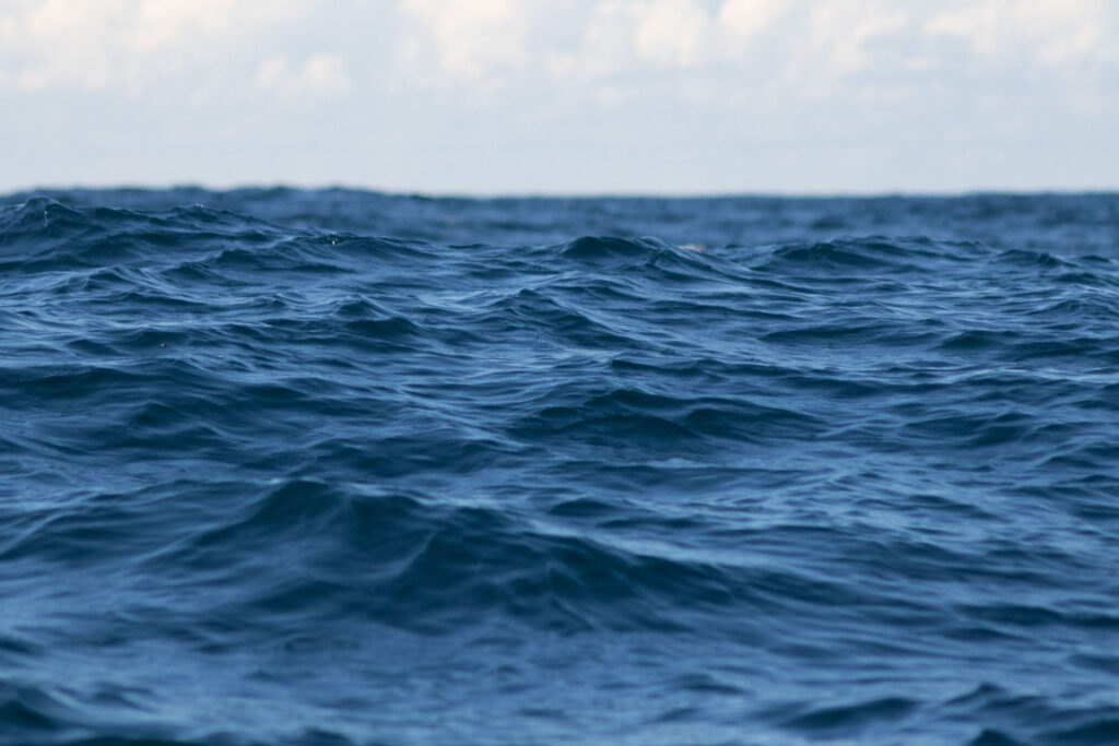 Waves of blue oceans
