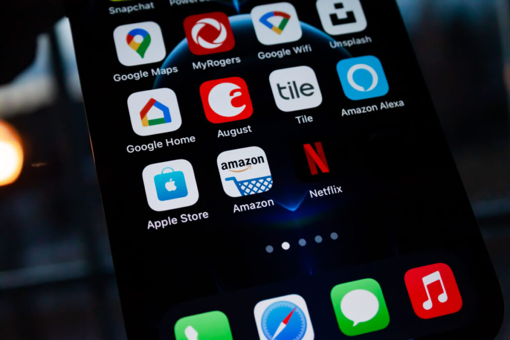 A buyer shopping through Amazon on a mobile device